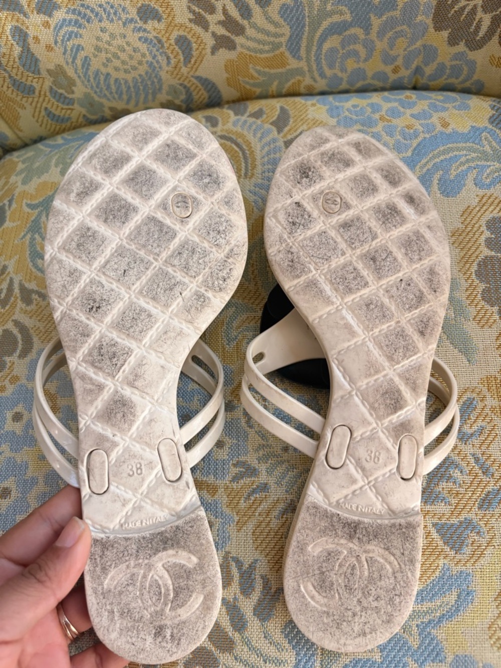 Chanel Jelly Camellia sandals 38 - Picture 5 of 10